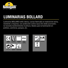 Load image into Gallery viewer, Bolardo Sauro gris 80cm IP55