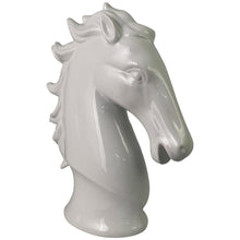 Load image into Gallery viewer, Caballo face de cerámica color blanco