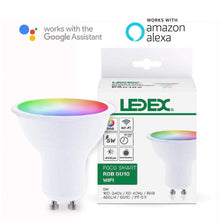 Load image into Gallery viewer, Foco led GU10 WiFi atenuable RGB compatible c/Alexa y Google