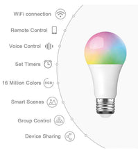 Load image into Gallery viewer, Foco led WiFi smart dimerizable E27 RGB