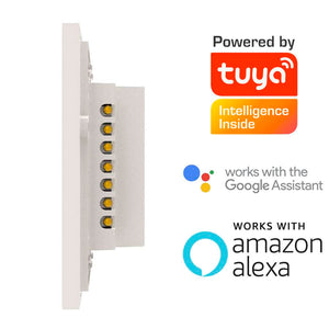 Interruptor WiFi triple blanco compatible c/Alexa y Google