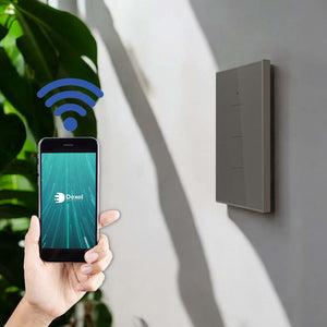 Interruptor WiFi triple grafito compatible c/Alexa y Google