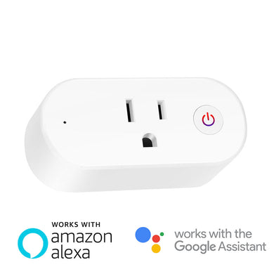 Tomacorriente WiFi simple blanco compatible c/Alexa y Google