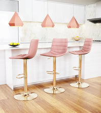 Load image into Gallery viewer, Prima Bar Chair Pink &amp; Gold