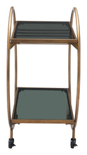 Load image into Gallery viewer, Arc Bar Cart Gold &amp; Black