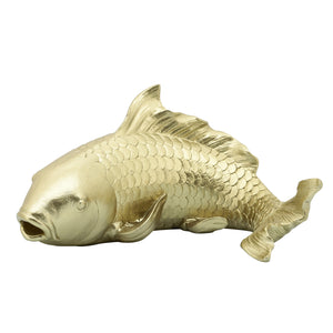 RESIN 11"L KOI FISH GOLD