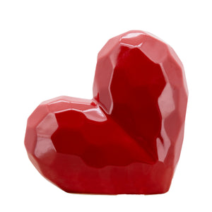 8" RED HEART TABLE DECO