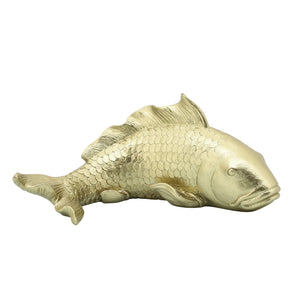 RESIN 9"L KOI FISH GOLD