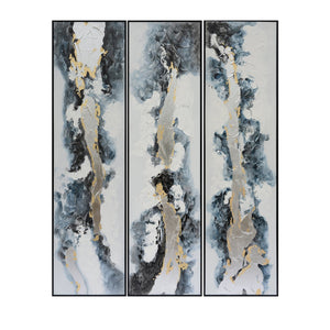 86X23 (SET OF 3) ABSTRACT OIL PAINTING MULTI - Versatile Home