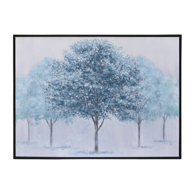 48X36 HAND PAINTED TREE CANVAS GREEN