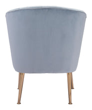 Load image into Gallery viewer, Andes Accent Chair Blue &amp; Gold - Versatile Home