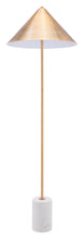 Load image into Gallery viewer, Bianca Floor Lamp Gold &amp; White - Versatile Home