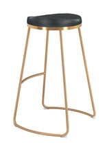 Load image into Gallery viewer, Bree Barstool (Set of 2) Black &amp; Gold - Versatile Home