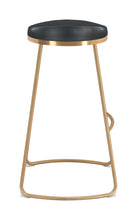 Load image into Gallery viewer, Bree Barstool (Set of 2) Black &amp; Gold - Versatile Home
