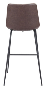 Byron Bar Chair Brown - Versatile Home
