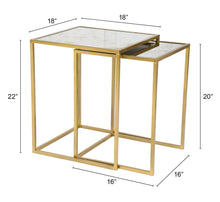 Load image into Gallery viewer, Calais Nesting Tables Brass - Versatile Home