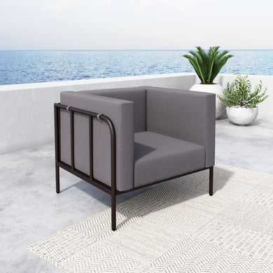 Cancun Arm Chair Brown - Versatile Home