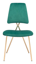 Load image into Gallery viewer, Chloe Dining Chair (Set of 2) Green &amp; Gold - Versatile Home