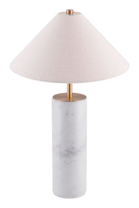 Ciara Table Lamp Beige & White - Versatile Home