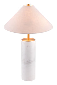 Ciara Table Lamp Beige & White - Versatile Home