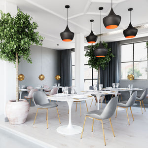 Copper Ceiling Lamp Matte Black - Versatile Home