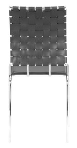 Criss Cross Dining Chair (Set of 4) Black - Versatile Home