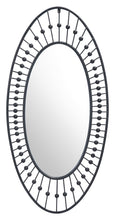 Load image into Gallery viewer, Cusp Oval Mirror Black - Versatile Home
