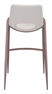 Desi Bar Chair (Set of 2) Beige - Versatile Home