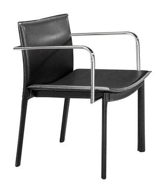 Gekko Conference Chair (Set of 2) Black - Versatile Home