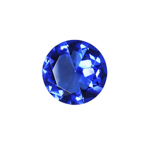 GLASS DIAMOND DECOR 3" BLUE - Versatile Home