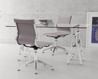 Glider Conference Chair Taupe - Versatile Home