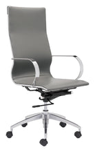 Load image into Gallery viewer, Glider High Back Office Chair Gray - Versatile Home