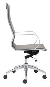 Glider High Back Office Chair Gray - Versatile Home
