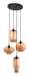 Lambie Ceiling Lamp Rust & Amber - Versatile Home
