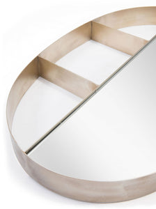 Latitude Oval Shelf Mirror Antique Bronze - Versatile Home