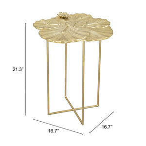 Lotus Side Table Gold - Versatile Home