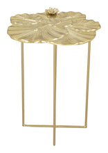 Load image into Gallery viewer, Lotus Side Table Gold - Versatile Home