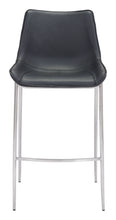 Load image into Gallery viewer, Magnus Bar Chair (Set of 2) Black &amp; Silver - Versatile Home