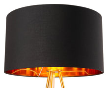 Load image into Gallery viewer, Mariel Floor Lamp Black &amp; Gold - Versatile Home
