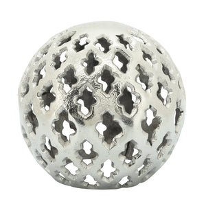 METAL 8" CUT-OUT ORB SILVER - Versatile Home