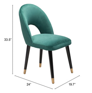 Miami Dining Chair (Set of 2) Green - Versatile Home