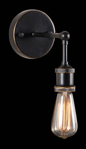 Miserite Wall Lamp Antique Black, Gold & Copper - Versatile Home
