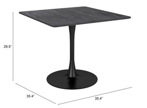 Molly Dining Table Black - Versatile Home
