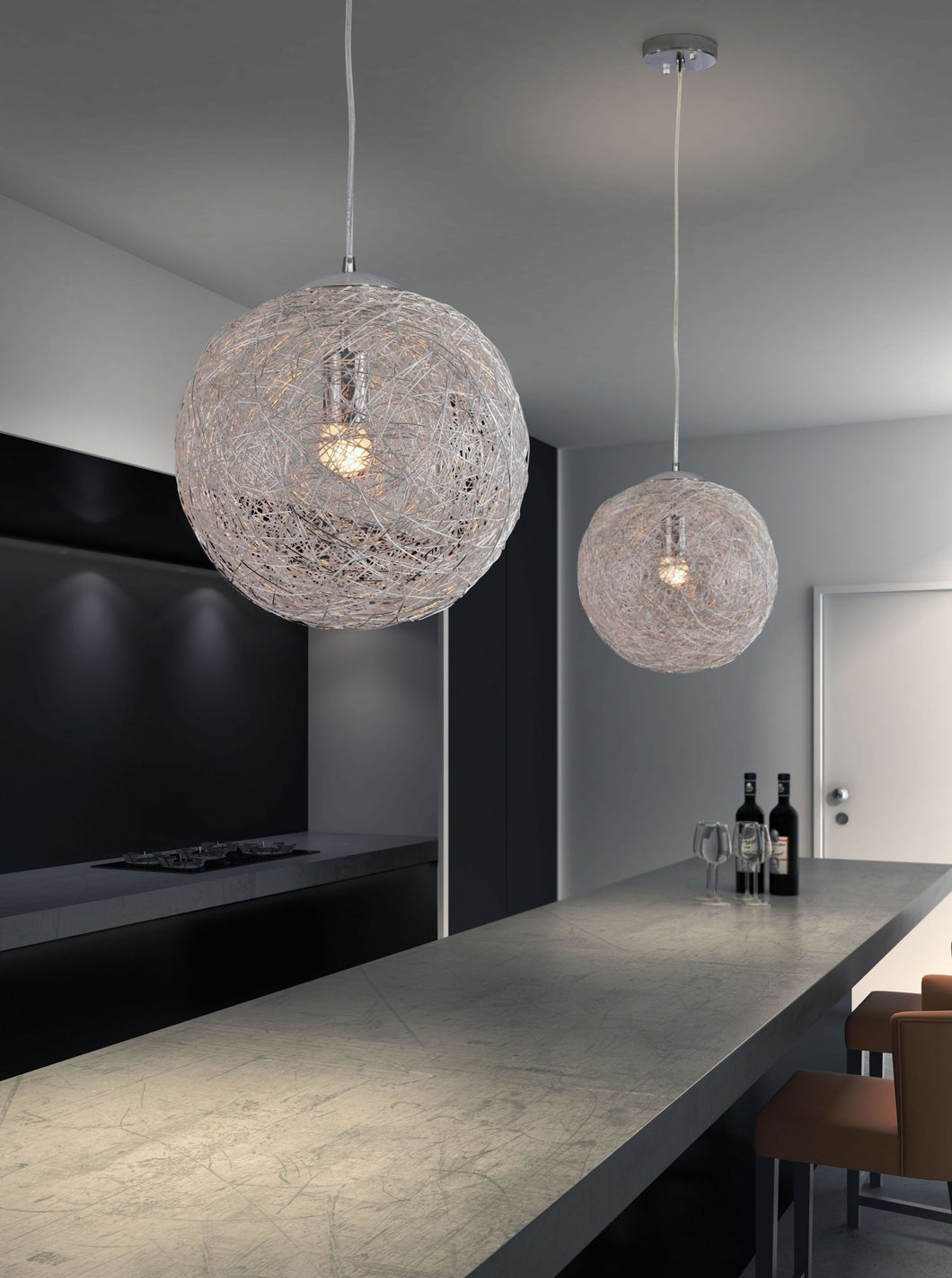 Opulence Ceiling Lamp Aluminum - Versatile Home