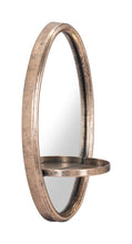 Load image into Gallery viewer, Petite Ogee Mirror &amp; Shelf Gold - Versatile Home
