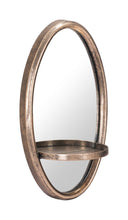 Load image into Gallery viewer, Petite Ogee Mirror &amp; Shelf Gold - Versatile Home