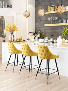 Piccolo Counter Chair Yellow - Versatile Home