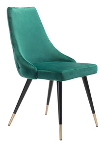 Piccolo Dining Chair (Set of 2) Green - Versatile Home