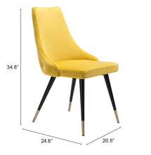 Load image into Gallery viewer, Piccolo Dining Chair (Set of 2) Yellow - Versatile Home