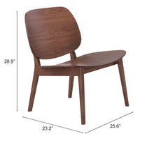 Load image into Gallery viewer, Priest Lounge Chair Walnut - Versatile Home